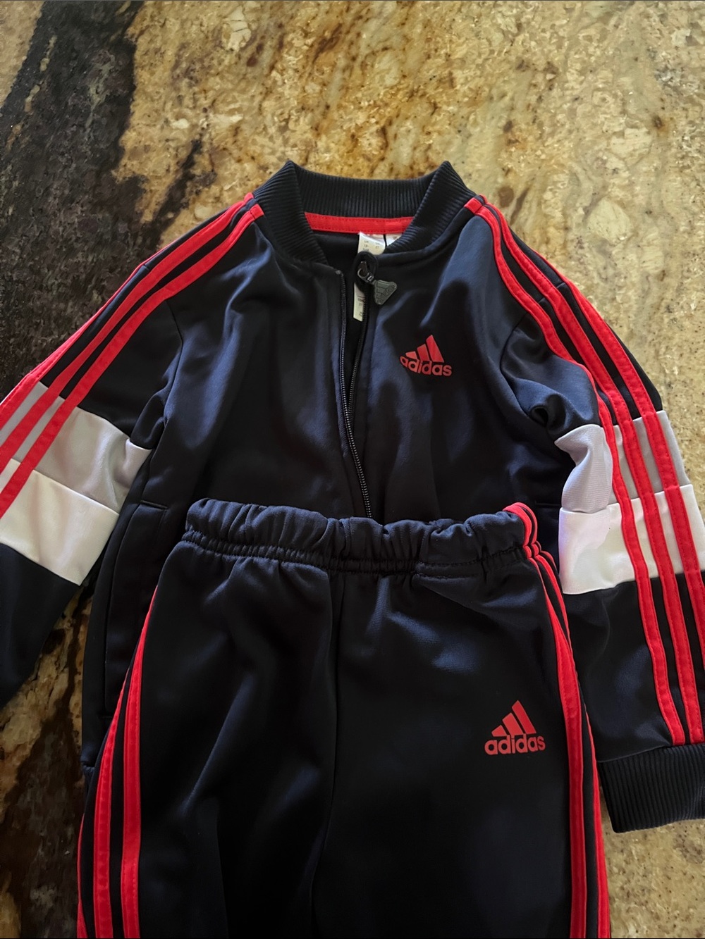 adidas Tracksuit with Red & White Accents